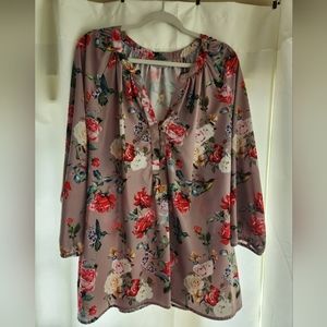 Rose print shirt by Eshakti